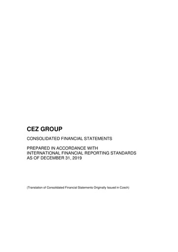 Thumbnail ČEZ Group
 Financial Statement 2019