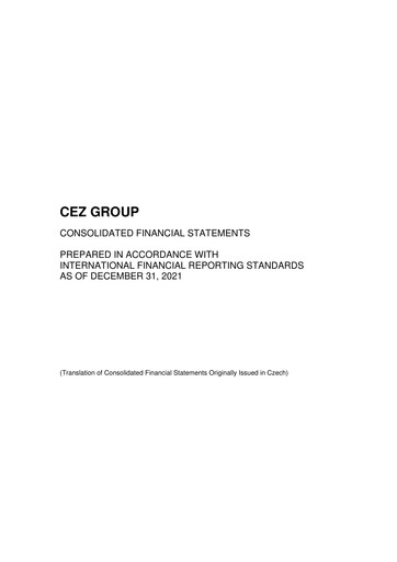 Thumbnail ČEZ Group
 Financial Statement 2021