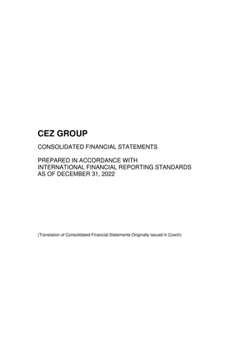 Thumbnail ČEZ Group
 Financial Statement 2022