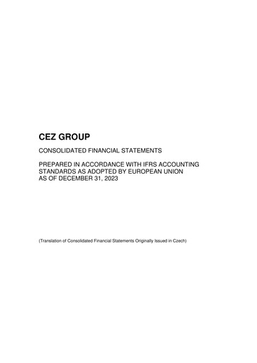 Thumbnail ČEZ Group
 Financial Statement 2023