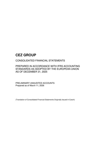 Thumbnail ČEZ Group
 Financial Statement 2025