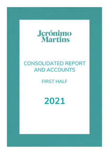 Miniature Jerónimo Martins
 Rapport semestriel 2021-h1