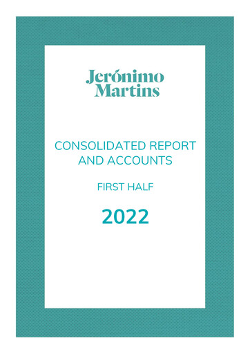 Miniature Jerónimo Martins
 Rapport semestriel 2022-h1