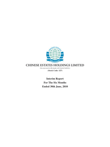 Thumbnail Chinese Estates Holdings Half-year Report 2010-h1