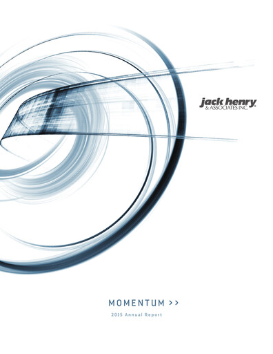 Thumbnail Jack Henry & Associates

 Annual Report 2015