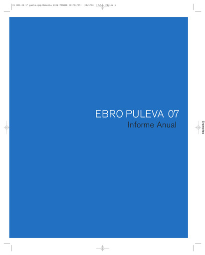 Thumbnail Ebro Foods
 Annual Report 2007