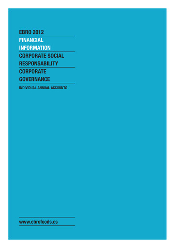 Thumbnail Ebro Foods
 Financial Statement 2012