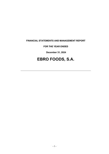 Thumbnail Ebro Foods
 Financial Statement 2024