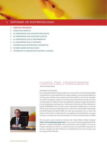 Thumbnail Ebro Foods
 Sustainability Report 2008