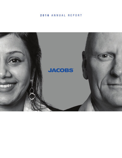 Thumbnail Jacobs Engineering Annual Report 2016