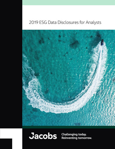 Thumbnail Jacobs Engineering ESG Report 2019