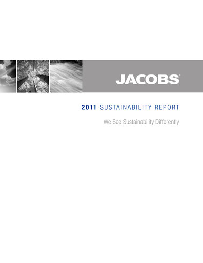 Thumbnail Jacobs Engineering Sustainability Report 2011