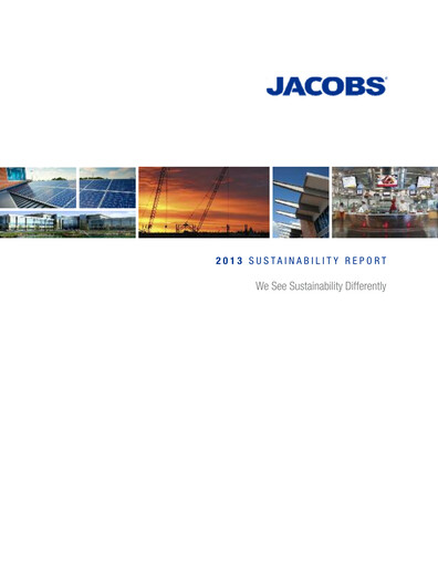 Thumbnail Jacobs Engineering Sustainability Report 2013