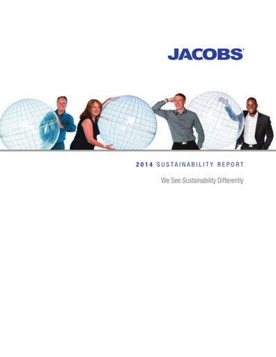 Thumbnail Jacobs Engineering Sustainability Report 2014