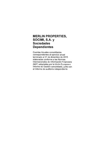 Thumbnail Merlin Properties
 Financial Statement 2015
