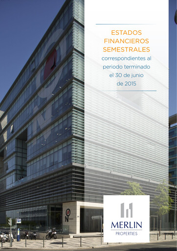 Thumbnail Merlin Properties
 Half-year Report 2015-h1