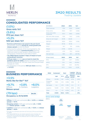 Thumbnail Merlin Properties
 Quarterly Report 2020-q1