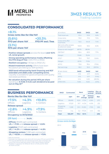 Thumbnail Merlin Properties
 Quarterly Report 2023-q1