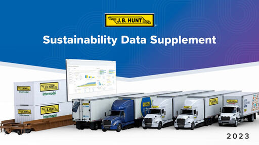 Thumbnail J. B. Hunt
 Sustainability Report 2023