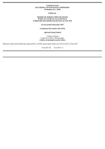 Thumbnail Aptorum Group
 Half-year Report 2023-h1