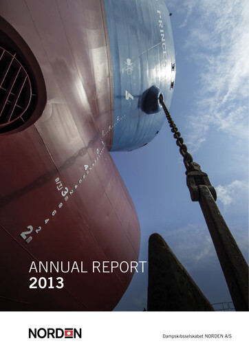 Thumbnail D/S Norden (Dampskibsselskabet Norden) Annual Report 2013