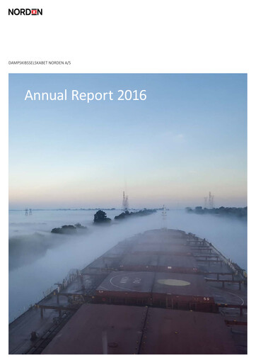 Thumbnail D/S Norden (Dampskibsselskabet Norden) Annual Report 2016