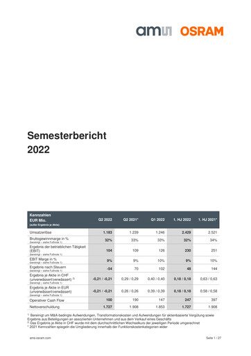 Vorschaubild AMS-Osram
 Halbjahresbericht 2022-h1