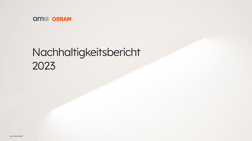 Thumbnail AMS-Osram
 Sustainability Report 2023
