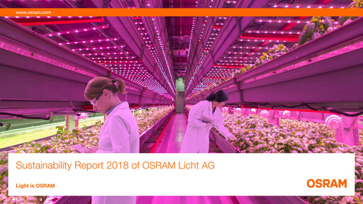 Thumbnail AMS-Osram
 Sustainability Report 2018