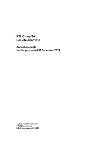 Thumbnail RTL Group
 Financial Statement 2022