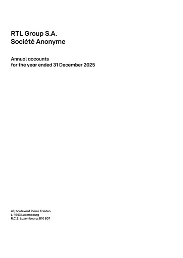Thumbnail RTL Group
 Financial Statement 2025