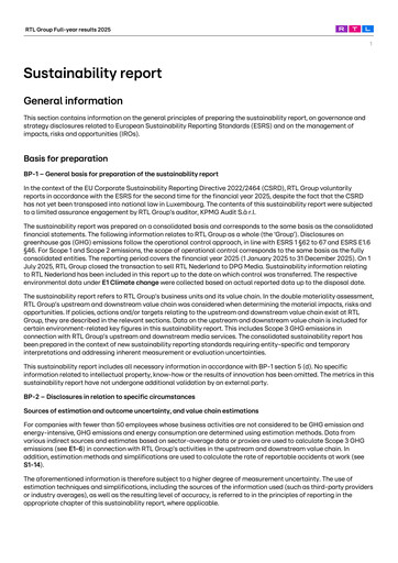Vorschaubild RTL Group
 Nachhaltigkeitsbericht 2025