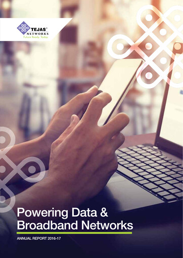 Thumbnail Tejas Networks
 Annual Report 2016-2017