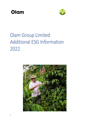 Thumbnail Olam ESG Report 2022