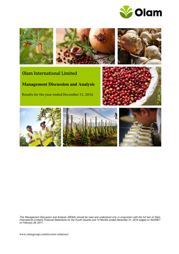 Thumbnail Olam Financial Report 2016