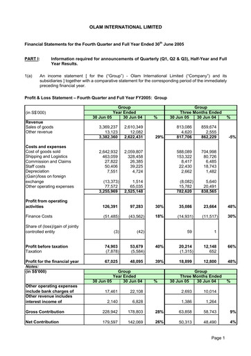 Thumbnail Olam Financial Statement 2005
