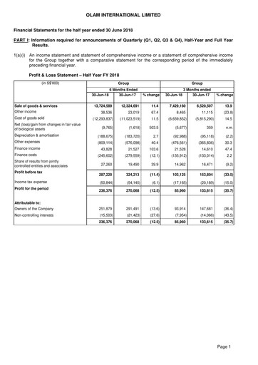 Thumbnail Olam Half-year Report 2018-h1