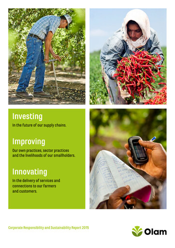 Thumbnail Olam Sustainability Report 2015