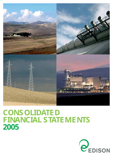 Thumbnail Edison Financial Statement 2005