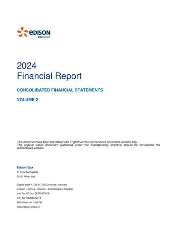 Thumbnail Edison Financial Statement 2024