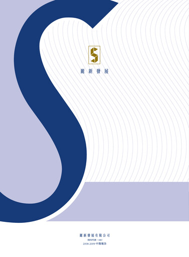 Miniature Lai Sun Development Company Rapport semestriel 2008-2009