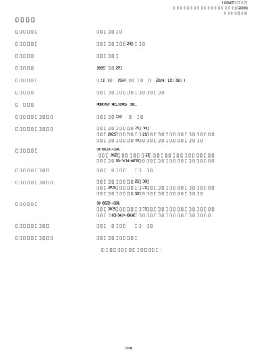 Miniature Mobcast Rapport annuel fy2024