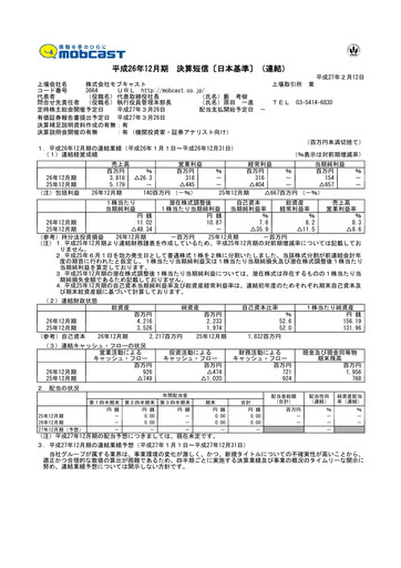 Thumbnail Mobcast Financial Statement fy2014