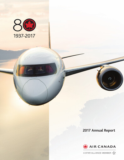 Miniature Air Canada Rapport annuel 2017