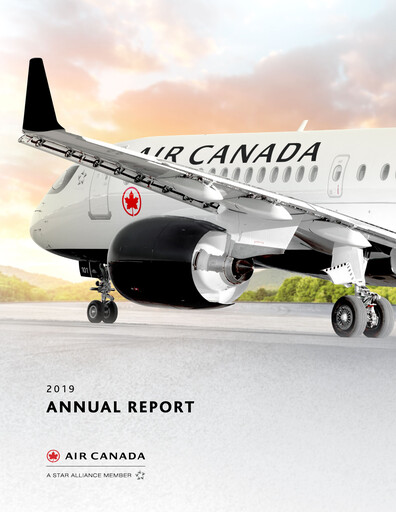 Miniature Air Canada Rapport annuel 2019