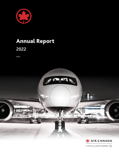 Miniature Air Canada Rapport annuel 2022