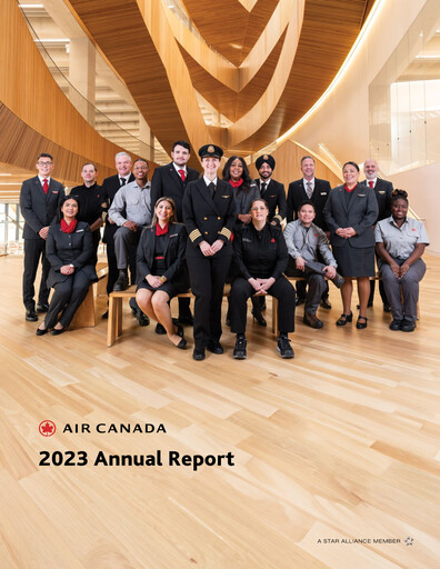 Miniature Air Canada Rapport annuel 2023