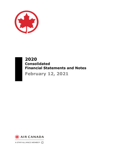 Thumbnail Air Canada Financial Statement 2020