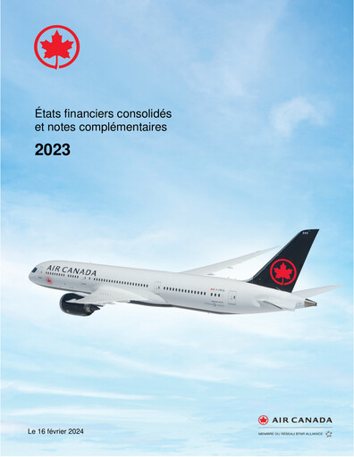 Thumbnail Air Canada Financial Statement 2023