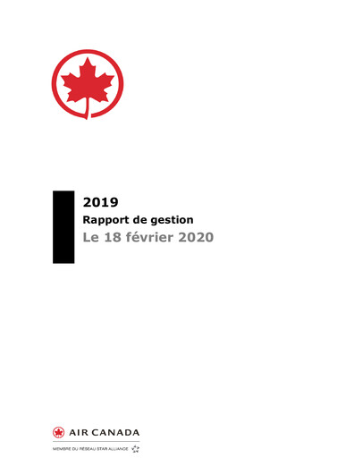 Miniature Air Canada Rapport trimestriel 2019-q4
